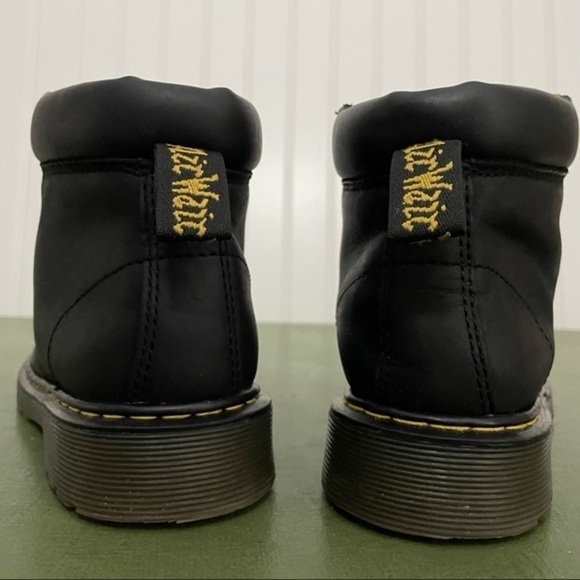 Dr. Martens PADLEY Black Leather Ankle Boots w Zipper - Picture 6 of 8